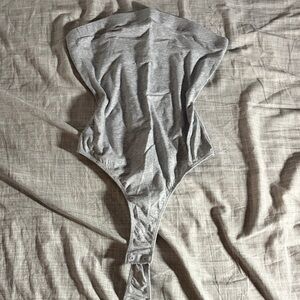 Bozzolo Light Gray women’s tube top  Bodysuit